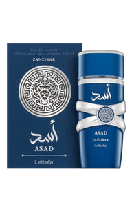 Parfum Arabesc LATTAFA Asad Zanzibar – Rafinament și Mister, Apă de Parfum 100 ml