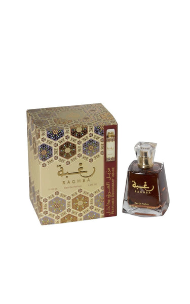 Parfum Arabesc LATTAFA Raghba – Căldură și Eleganță, Apă de Parfum 100 ml, Femei